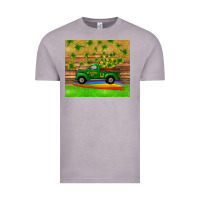 St Patricks Day Truck Shamrock With Rainbow Tumbler Vintage Tee | Teevron