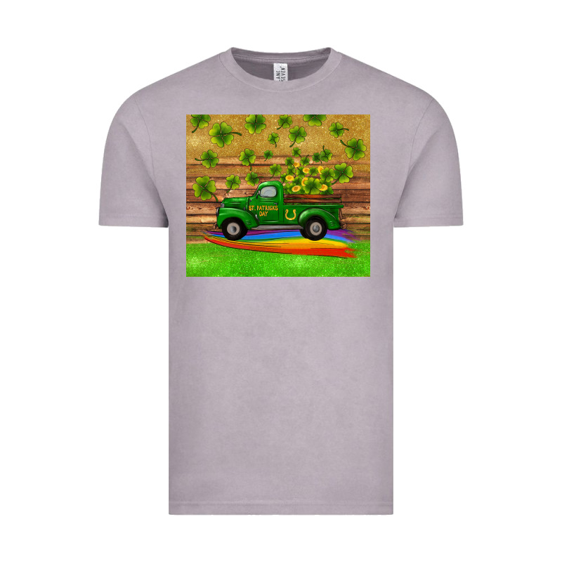 St Patricks Day Truck Shamrock With Rainbow Tumbler Vintage Tee by RanaPortraitStore | Teevron