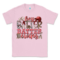 Bubblegum Pink hey batter batter swing Classic Tee - RacoonDesign