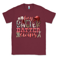 Burgundy hey batter batter swing Classic Tee - RacoonDesign