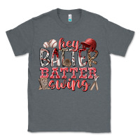 Charcoal Heather hey batter batter swing Classic Tee - RacoonDesign