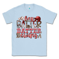 Dusty Blue hey batter batter swing Classic Tee - RacoonDesign