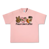Salmon peace love coffee Urban Heavy Tee - BarkalooDesign