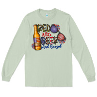 Matcha red white beer and boozed Long Sleeve Tee - CowhideDigitalArt