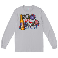 Moon Dust red white beer and boozed Long Sleeve Tee - CowhideDigitalArt