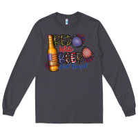 Smoke red white beer and boozed Long Sleeve Tee - CowhideDigitalArt