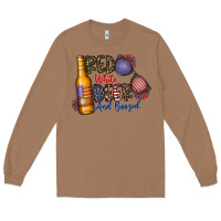 Toasted Coconut red white beer and boozed Long Sleeve Tee - CowhideDigitalArt