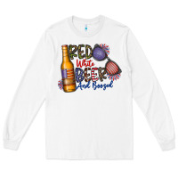 White red white beer and boozed Long Sleeve Tee - CowhideDigitalArt