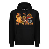 Black tis' the season Premium Hoodie - MaliasSmallBusiness