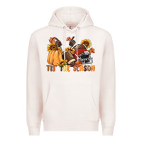 Pale Pink tis' the season Premium Hoodie - MaliasSmallBusiness