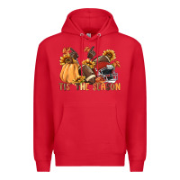 Red tis' the season Premium Hoodie - MaliasSmallBusiness