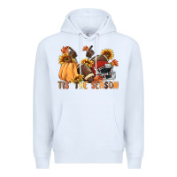 White tis' the season Premium Hoodie - MaliasSmallBusiness