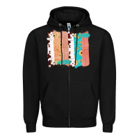 Black Western Cowhide Sunflower Jute Glitter Farm Life Brush Stroke Zipper Hoodie - Bettercallsaul
