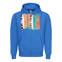 True Royal Western Cowhide Sunflower Jute Glitter Farm Life Brush Stroke Zipper Hoodie - Bettercallsaul