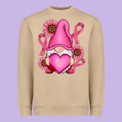 Heavyweight Sweatshirt Breast Cancer gnomes