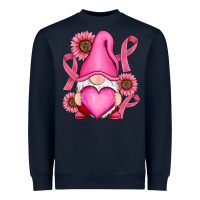 Navy Breast Cancer gnomes Heavyweight Sweatshirt - RanaPortraitStore