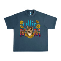 Midnight Navy western collie mom Urban Heavy Tee - texasbilliewilder