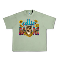 Oil Green western collie mom Urban Heavy Tee - texasbilliewilder