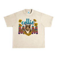 Sandshell western collie mom Urban Heavy Tee - texasbilliewilder