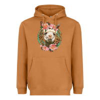 Meerkat western llama and roses Heavyweight Hoodie - LillyAllenDesigns