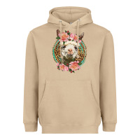 Mushroom western llama and roses Heavyweight Hoodie - LillyAllenDesigns