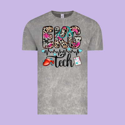 Ekg Tech Vintage Tee Designed By Zillion Design Studio