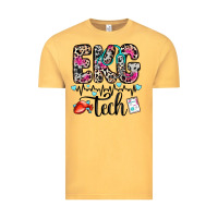 Vintage Mustard ekg tech Vintage Tee - Zillion Design Studio