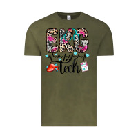 Vintage Olive ekg tech Vintage Tee - Zillion Design Studio