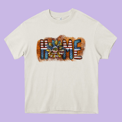 Home America Heavy Core Tee Designed By Sublimationcraftshop