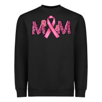 Black Breast Cancer Awareness Mom Heavyweight Sweatshirt - RanaPortraitStore