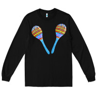 Black blue maracas Long Sleeve Tee - FaDigitalArtStudio