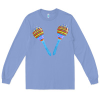 Colony Blue blue maracas Long Sleeve Tee - FaDigitalArtStudio