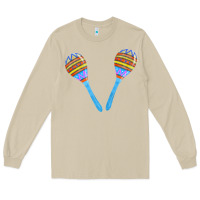 Mushroom blue maracas Long Sleeve Tee - FaDigitalArtStudio