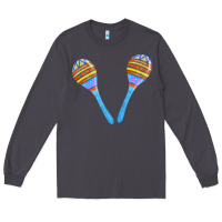 Smoke blue maracas Long Sleeve Tee - FaDigitalArtStudio