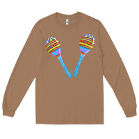 Toasted Coconut blue maracas Long Sleeve Tee - FaDigitalArtStudio