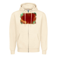 Sandshell Western Red Green Farm Life Brush Stroke Zipper Hoodie - Bettercallsaul
