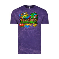 Cloud Purple teacher life Vintage Tee - texasbilliewilder