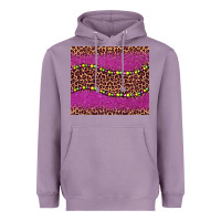 Lavender mardi gras  leopard pink glitter bead Heavyweight Hoodie - BarkalooDesign