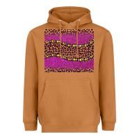 Meerkat mardi gras  leopard pink glitter bead Heavyweight Hoodie - BarkalooDesign