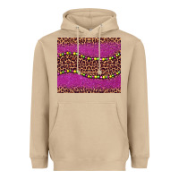Mushroom mardi gras  leopard pink glitter bead Heavyweight Hoodie - BarkalooDesign