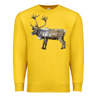 Lemon reindeer buck deer Premium Sweatshirt - LillyAllenDesigns