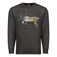 Smoke reindeer buck deer Premium Sweatshirt - LillyAllenDesigns
