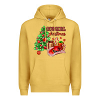 Antique Gold Cowgirl Christmas Premium Hoodie - AdoDesignShop