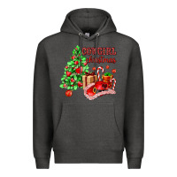 Charcoal Heather Cowgirl Christmas Premium Hoodie - AdoDesignShop