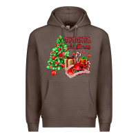 Coffee Cowgirl Christmas Premium Hoodie - AdoDesignShop