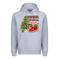 Heather Grey Cowgirl Christmas Premium Hoodie - AdoDesignShop