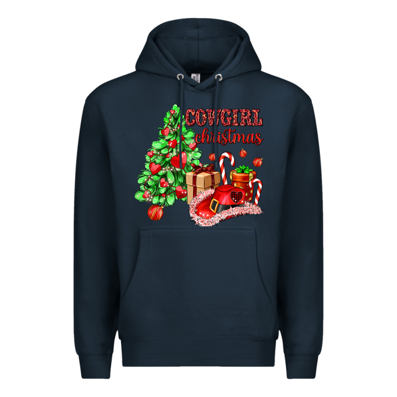 Cowgirl Christmas Premium Hoodie by AdoDesignShop | Teevron