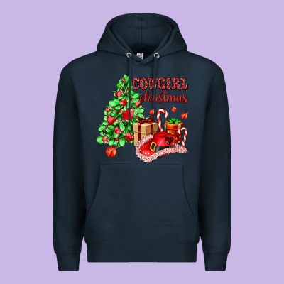 Cowgirl Christmas Premium Hoodie Designed By Adodesignshop