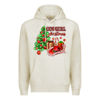 Oatmeal Heather Cowgirl Christmas Premium Hoodie - AdoDesignShop