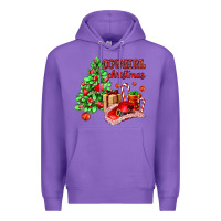Purple Cowgirl Christmas Premium Hoodie - AdoDesignShop